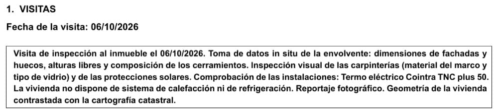 Página 18 · la visita, contada en el informe